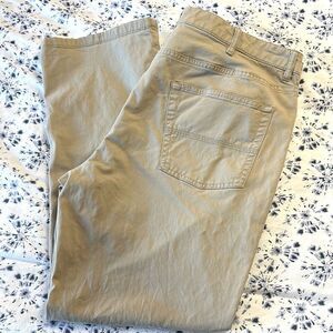 L.L. Bean Men's‎ Standard Fit Jeans Style Tan Khakis 36 X 27 (they were altered)